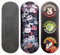 SPITBOARDS 34mm Fingerboard Deck - Real Wood (5-Layers) Classic Popsicle Street Shape - Size: 34 x 96 mm - Single Graphic Deck (Real Wear) - Optimized Concave - Kawaii Zoo