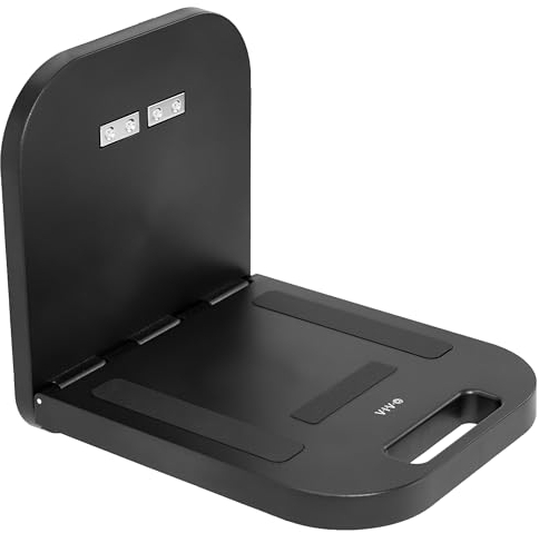 VIVO Magnetic Portable Laptop Workstation, Notebook/Tablet Shelf, Utility Platform with 33 lbs Capacity, Hands-Free Compact Desk, Attaches to Steel Surfaces, Black, DESK-MAG01