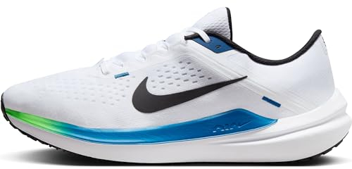 Nike Herren Air Winflo 10 Laufschuh, White Black Star Blue Green St, 44 EU