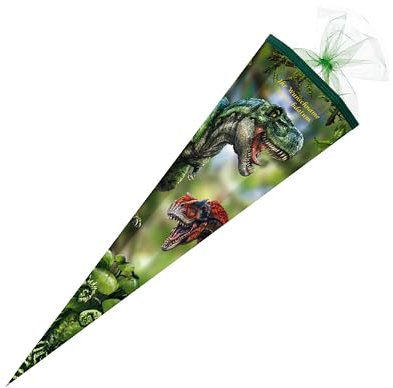 Schultüte mit Gravur / Zuckertüte / 85cm / eckig / Coppenrath T-Rex World