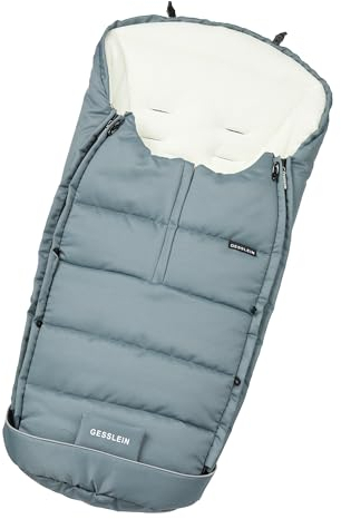 Gesslein Fußsack Igloo, Babyfußsack (mitwachsend & rutschsicher, geschützter Kopfbereich, pflegeleichter Fußsack Kinderwagen), petrol