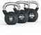 ATLETICA Kettlebell Set | Compete | 12, 20, 28kg | Gummierte Kugelhantel mit Chromgriff | Hochwertige Stahllegierung | Studioqualität | Funktionelles Ganzkörpertraining