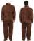 BIRJXVTO Arbeit Overall Uniform Männer Frauen Arbeitsanzüge Schweißanzug Werkstatt Mechanische Uniform Arbeitskleidung Lager Anzug,Braun,XXL
