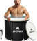 Amonax Bañera Hielo, Outdoor Ice Bath Tub para Crioterapia con Termómetro Flotante para Piscina, Tapa Y Cubierta, Bañera Agua Fria Inflables con Todos Los Accesorios, Bañera Portatil Piscina De Hielo