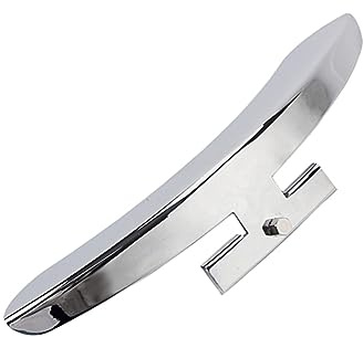 CLISPEED Zinklegierungs Banjo Armlehne Silber Hochglanzpolierter Ersatz für Vintage Banjo für Zwei Rim Haken Langlebig Ausgezeichneter