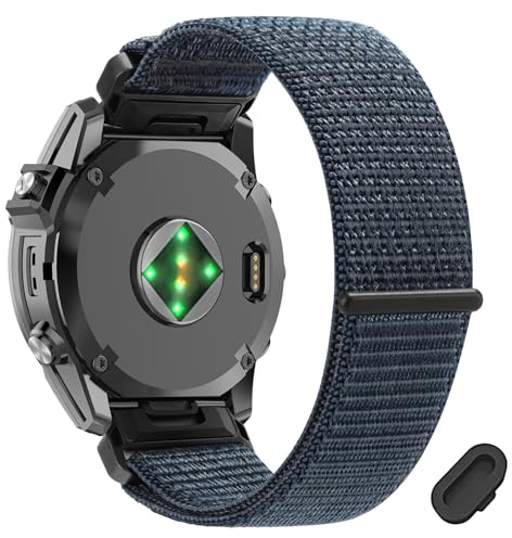 CFXHWZH 26mm Nylon Armband Kompatibel mit Garmin Fenix 8/8pro 51mm/Fenix 7X/7X pro/6X/6X pro/5X/5X plus,Sport Quickfit Uhrenarmband für Enduro 3/2/Quatix 8/Tactix 8 AMOLED/Epix Pro/Descent Mk3i 51mm