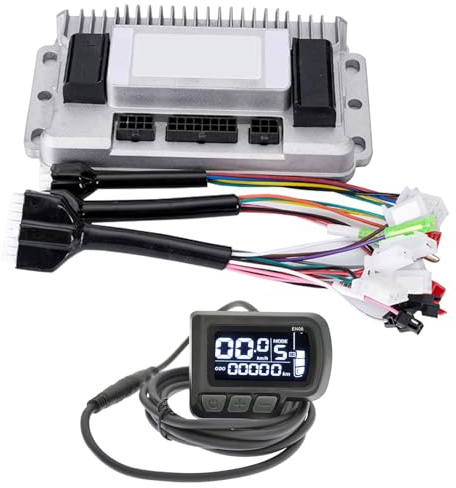 Ysislybin Kit controller senza spazzole per bicicletta elettrica, controller senza spazzole, 36 V, 48 V, 1000 W, 3 modalità, con pannello display LCD, per scooter elettrico