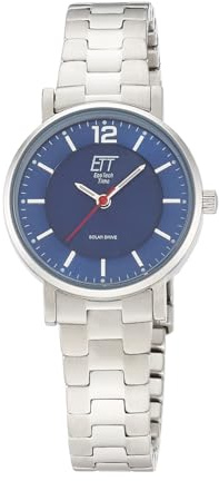ETT Eco Tech Time Solar Damen Uhr Analog mit Edelstahlgehäuse