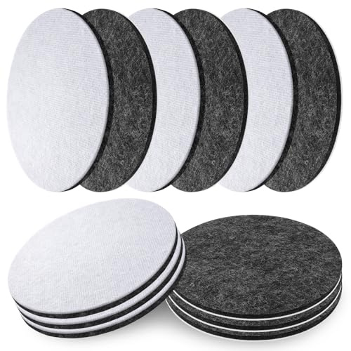 12 Stück Polierfilz 125mm Polierscheibe für Exzenterschleifer | Waschbar Auto Polierscheibe Polierpad 125mm Klett zum Polieren von Autolack Glas Metall Holzoberflächen Kompatibel mit Bosch