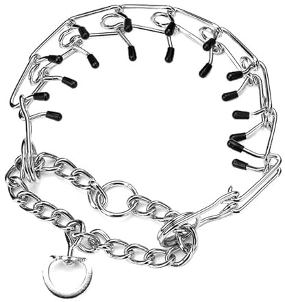Verstellbares Anti-Zieh-Hundehalsband, Metall, abnehmbares Halsband für Gehorsamkeitstraining, Outdoor, Spazierengehen, Laufen, Anti-Zug-Halsband