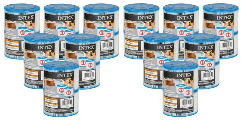Intex Cartouches pour Spa 12 Lot de 2 Cartouches de Filtration Soit 24 Cartouches