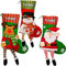 alles-meine.de GmbH XL - Weihnachtssocke & Filzstrumpf - inkl. Name - 3D Effekt - 52 cm - Weihnachtsmann/Schneemann/Elch - zum Aufhängen - Nikolausstiefel - Nikolausstrumpf /..