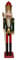Schiaccianoci Natale Soldato Legno h. 120 cm Burattino Tradizionale Dipinto a Mano Pupazzo Statuetta Nutcracker Soldier Decorazione Vetrina Negozio Ingresso Casa h. 125 cm x 30x30cm