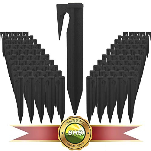 500 Stück Haken Befestigung Mähroboter Rasenroboter Erdanker Kabelhalter Führung Zubehör Set Befestigung für Begrenzungskabel Suchkabel Kabelhalter Kompatibel mit Gardena/Bosch/Husqvarna/Worx