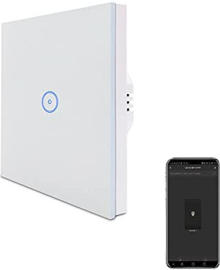 WiFi-Lichtschalter, 3-Wege, 1 Packung, LED-Dimmer für Badezimmer, Schlafzimmer, Wohnzimmer, Küche, Esszimmer, Flur, Außenbereich