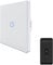 Interruptor de luz WiFi de 3 vías, 1 paquete, regulador de intensidad LED para baño, dormitorio, salón, cocina, comedor, pasillo, exterior