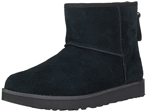 UGG Classic Mini Logo Zip, Winter, Boots Donna, Black, 36 EU