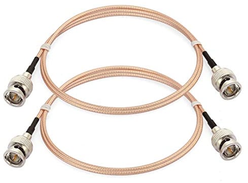 BINGFU SDI Kabel 3G HD BNC auf BNC-Kabel RG179 75-Ohm Koaxialkabel1 m 2 Stück für Kameras und Videogeräte, Unterstützt HD-SDI 3G-SDI 1080P 4K Videokabel