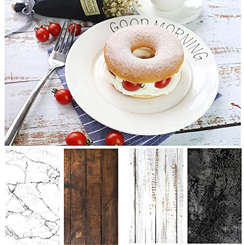 Hintergrund-Set f¨¹r Lebensmittel-Fotografie, 54 x 84 cm, flach, doppelseitig, f¨¹r Fotostudio, Schmuck, Tisch-Blogger-Bilder, Requisiten, 8 Muster