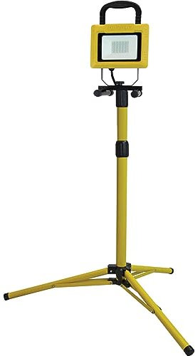 Faithfull FPPSL202000 20W LED Site Light with Tripod Mains Powered 2000Lm - 240V 2.5M Cable