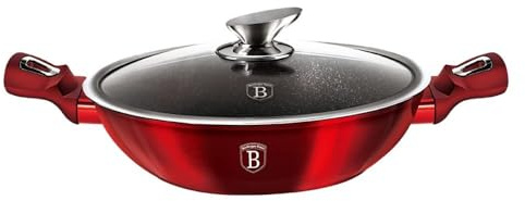 Berlinger Haus - BH/7110 - Wok mit Cover, 30 cm, Bordeaux Edition Online Metallic