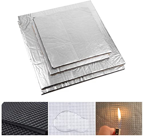 Euroharry 2 Stück 200x200mm 3D-Drucker-Plattform-Heizbett-Isolierung, | Schaumstofffolie, Selbstklebende Isoliermatte, Hotbed Thermo-Pad, Reduzierter Stromverbrauch, Reduzierte Heizzeit