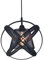 Lampadario Moderno a Sospensione a Fasce intrecciate in Ferro verniciato finish opaco Attacco per Lampadine 1xE27, Potenza max 1x60W - 33X33 (diametro) cm lunghezza filo 123 cm (industriale)