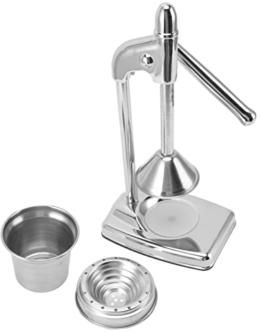 HEEPDD Exprimidor Manual de Naranjas, Exprimidor Manual de Acero Inoxidable Palanca Alta de Goma Ergonómico Exprimidor Manual de Naranjas con Proceso Conveniente para Exprimir Frutas de Piel Suave