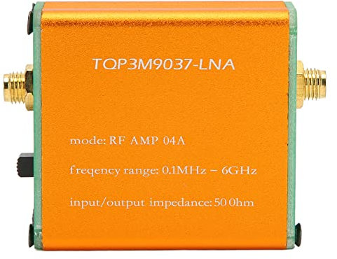 Dpofirs RF Amplifier Low Noise Amplifier, 0.1MHz-6GHz 20dB High Gain LNA RF Power Preamplifier Module