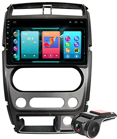 9 Zoll GPS Für Suzuki Jimny 2007-2012 Android 11 Autoradio Navi GPS DAB+Radio HD Touchscreen Autoradio Bluetooth CarPlay Navigation WiFi,Mirrorlink,FM RDS Radio OBD USB DVR +Lenkradkontrolle DSP