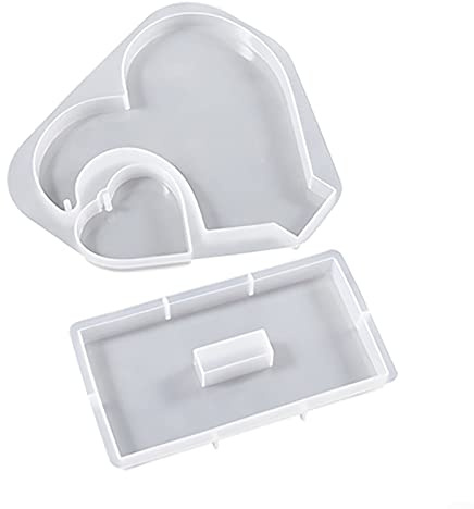 Herz-Rahmen-Form, Bastel-Bilderrahmen, Fotoständer, Form, Epoxidharz, Bilderrahmen, Silikonrahmen, Formen für DIY