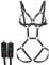 ADMAY 2023 New y2.k Stil Dessous Schnalle für Damen Europäische Frauen und Gürtel für Erwachsene Leder Bindung Amerikanische Dessous, Schwarz, Einheitsgröße