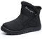Winterschuhe Damen Warm Gefüttert Winterstiefel Wasserdicht Flache Damenstiefel Leichte Winter Boots Frauen Outdoor Wanderstiefel, Schwarz, 37 EU, Tag 38