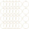 Beebeecraft 1 Box 100 Stück 30mm Weinglas Anhänger Charms 18 Karat Vergoldet Edelstahl Creolen Ohrringe Weinglas Charms Ringe Glasmarkierer Die Herstellung von Creolen Weinglas Marker Etiketten