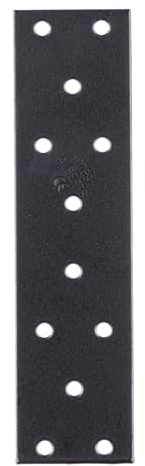 Alberts 329617 Negro-plastificado-155 x 40 x 2 mm, Negro