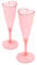 OH YEAH - 2 hochwertige Sektgläser in Herzform rosa - 120 cc - Tischdekoration Valentinstag - Valentinstag - Tisch für Verliebte - einzigartiges Design