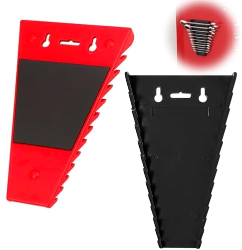 2 Pezzi Supporto Organizer Magnetico per Chiavi Inglesi, Pannello Porta Attrezzi da Parete, Porta Attrezzi, Porta Chiavi Inglesi, per la Memorizzazione di Metrica da per 5 mm a 27 mm