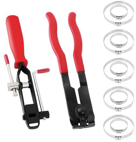 CV Boot Clamp Pliers Kit,1PCS CV Joint Boot Clamp Pliers + 1PCS Ear Clamp Pliers + 10PCS CV Boot Clamps,Universal CV Axle Boot Clamp Tool Car Accessories for Most Vehicles (Clamp Pliers/2PCS)