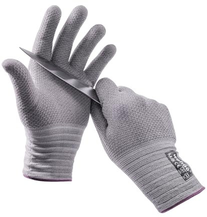 wahoo Nivel D Guantes Anticorte Alimentario, Guantes Cocina, para Cocina Corte de Carne, Descascarado de Ostras, Transpirable, L/9
