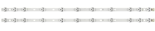 TUCANSBP Striscia LED 2 Pezzi 11LED 575mm Compatibile for TV LED VESTEL 32D1333DB Compatibile for LG INNOTEK 32 NDV REV0.0 REV1.1 VES315WNDB-01 VES315WNDL-N01