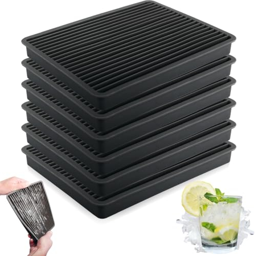 Stimo 6er Set Eiswürfelform für Crushed Ice Eiswürfel Eiswürfelschalen Ice Behälter für Cocktails