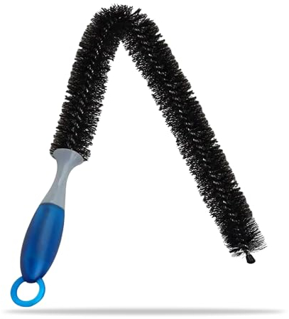 G4Gadget Radiator Cleaning Brush - 70cm Long, Flexible with Wooden Handle - Cleans Dust, Lint & Debris - Multipurpose for Home Appliances & Hard-to-Reach Areas