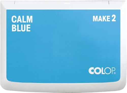 COLOP Stempelkissen MAKE 2 calm blue 70 x 110 mm, Kissen für traditionelle Handstempel und Kreativstempel