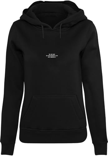 Miss Tee Damen Too Frozen Hoody Black, XL