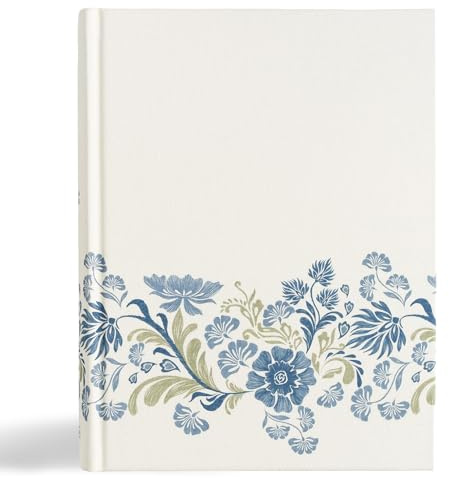 CSB Notetaking Bible, Large Print Edition, Cream Floral Cloth Over Board