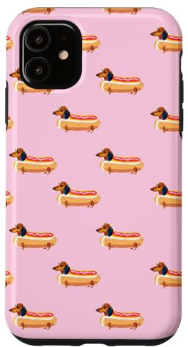 Multi Long Haired Mini Dachshunds Wiener Dog Doxie Sausage Case for iPhone 11