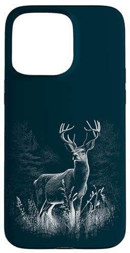 Hirsch im Wald Natur Tiere Hirschliebhaber Hülle für iPhone 15 Pro Max