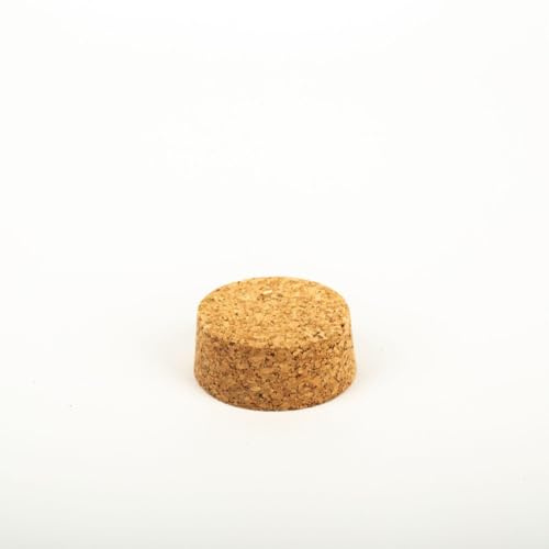 INNA-Glas Korken SERILDA aus Presskork, Natur, 2cm, Ø4,7/5,1cm - Fasskorken