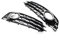 1 paio di griglie per fendinebbia anteriori cromate e nere, stile a nido d'ape, compatibili con Audi A3 8P S-Line 2009, 2010, 2011 e 2012.