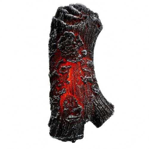 SUPVOX LED Fireplace Logs: Artificial Firewood 3D Flame Effect Battery | Realistic LED fireplace logs with 3D glowing fire effect, battery powered for safe home and Christmas decoration